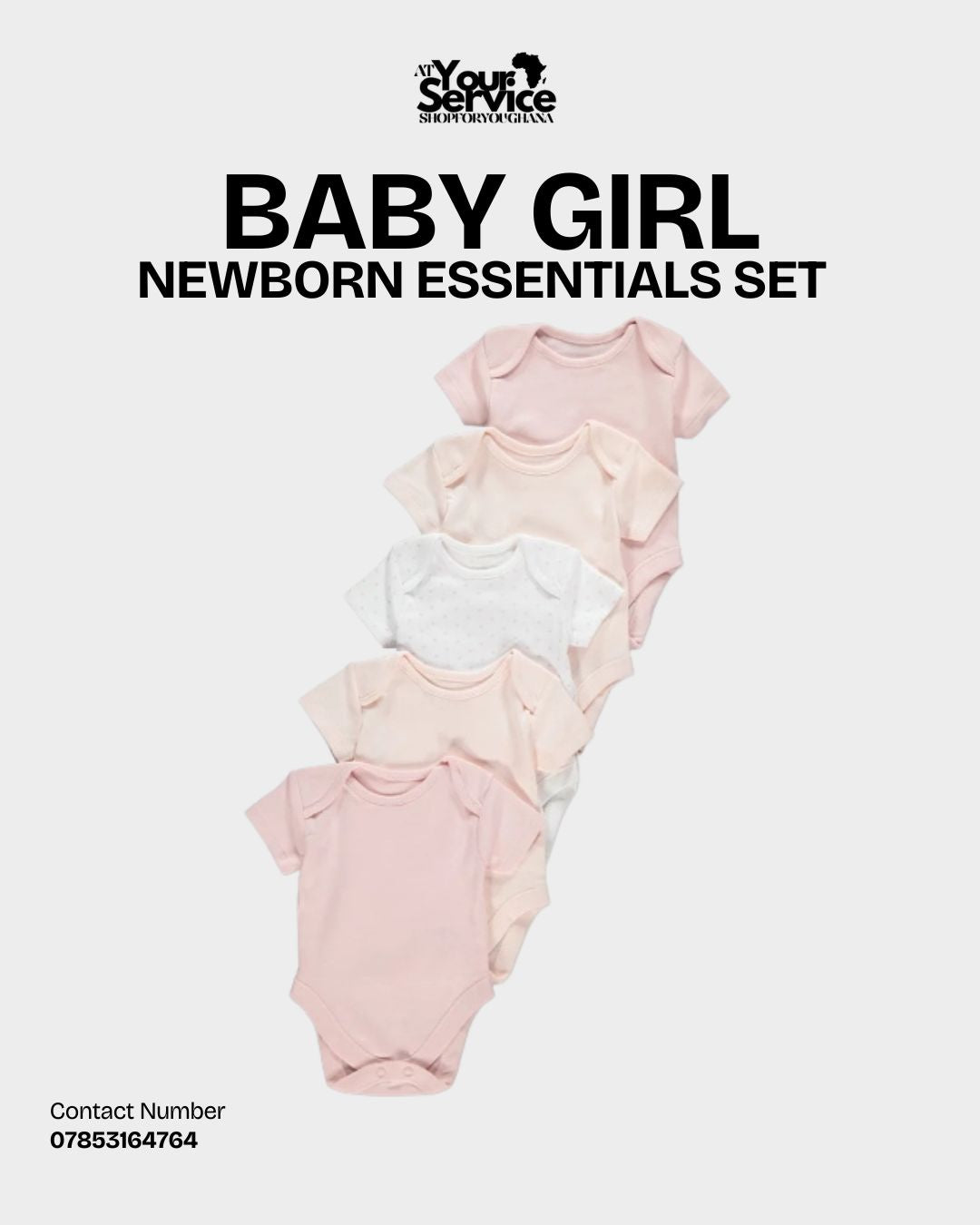 Baby Girl Pink & White Newborn Essential Package